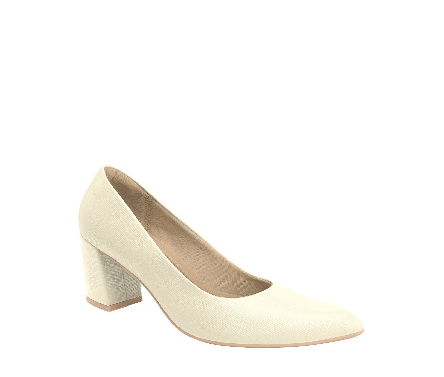 SAPATO PICCADILLY LISO COM SALTO